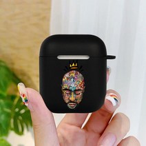 에어팟 프로2 무선 충전 케이스 거치대랩퍼 투팍 2Pac Makaveli 케이스 Apple airpods 1 2 Clear For Pro, 04 2Pac_01 For AirPods 1