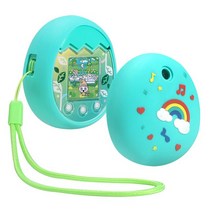 레트로 게임기Tamagotchi Pix 용 전자 애완 동물 기계 실리콘 케이스 가상 디지털 커버, CHINA, B green