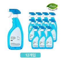 리빙프라이즈 가정용 퍼펙트 유리세정제 700ml, 12개, 12개