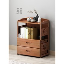 빈티지 원목 수납장 레트로 서랍장 북유럽 고전 복고 다양한 크기, 1단 서랍식 52X29X69