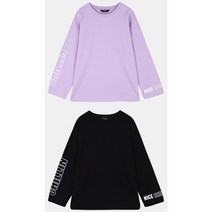 더데이걸 언발 레터 박시 티셔츠 TGLA21803