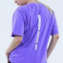 오리지널데이 남자 여자 라운드 반팔티 세로 오리지널 프린팅 세미 오버핏 커플 시밀러룩 빅사이즈