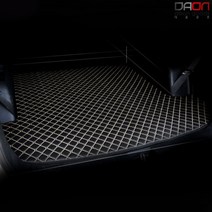 주식회사 아이빌 쌍용 (뉴)카이런 신형퀼팅 4D 가죽트렁크매트 차박매트, 블랙+레드