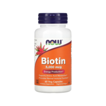 나우푸드 비오틴 5000mcg 60캡슐 바이오틴 Biotin 수용성 비타민B, 3개
