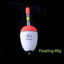 스마트전자찌 민물전자찌 캐스팅볼 5개/몫 3g-100g 야광 거품 낚시 플로트 부력 EVA 부드러운 Boya 밤 라이, 16 floating-40g
