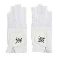 링스골프 여름 여성 시라소니 로고 손톱장갑 L21B2GV883_WH, 19