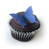 Purple Blue Wafer Paper Butterflies 1.75 Inch for Decorating Desserts Cupcakes Wedding Cakes Pack of, 1