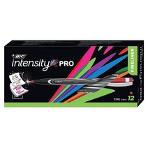 빅 Intensity 프로 영구 마커 펜 파인 팁 레드 대담하고 오래 지속되는 12개입