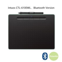 판타블렛 드로잉 그림 액정 패드 태블릿 Wacom Intuos CTL 6100 CTL 6100WL Bluetooth 그래픽 드로잉 디지털 태블릿 4096 압력 레벨 Mac, CTL 6100WL 피스타치오