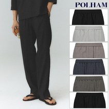 [폴햄] PHE2PP1083 남성 쿨링 세미와이드 밴딩 팬츠 바지