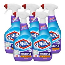 유한락스 곰팡이 제거제 스프레이형, 600ml, 5개
