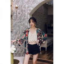 노르딕 뜨개 카디건 여성 크로셰 니트 코바늘 가디건