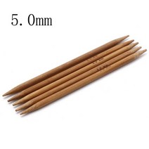 대바늘 숏팁 모사용 코바늘 뜨개질 뜨개용품 뜨개질바늘 세트 5 개 2 0 0mm 대나무 더블 뾰족한 갈색 스웨터 직조 도구 DIY 공예 바느질 13cm 길이, [11] 5PCs-5mm