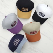 1997 투톤 볼캡 야구모자 캡모자 남녀공용 국산