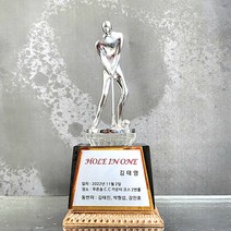 좋은상패 순금판 홀인원트로피 이글패 싱글패 골프트로피 JH08
