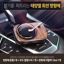 MY [ 카엔 ] 차량용 LP 레코드판 태양열 회전 방향제, 핑크샌드