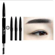 아크리티 오토 아이브로우 펜슬 눈썹(1개+리필 3개) 자연스러운 눈썹연출 뷰티큰사랑 부드러운 펜슬, 1개, 1호 검정색