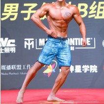 피지크보드숏 웨이크보드복 바지 휘트니스 대회 수상 스키복 스웜팬츠 남자 바다 여름휴가, 연한 녹색