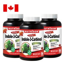 (3병 특가세트) 뉴트리돔 인돌3카비놀 400mg 고농축 순수 인돌3 60캡슐 여성건강 N232