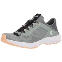 살로몬 Salomon 여성용 Amphib Bold 2 하이킹 슈즈 스니커즈 Green Milieu 발삼 그린 아몬드 크림 7