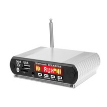 노래 뮤직 음악 MP3 플레이어 kebidumei dc 5v 무선 블루투스 mp3 디코더 보드 자동차 라디오 mp3 녹음 기능 usbsdfm 오디오 모듈, 은, 은, 02 Silver