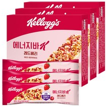 켈로그 에너지바K 레드베리 25g / 상큼 바삭 달콤 곡물바, 15개