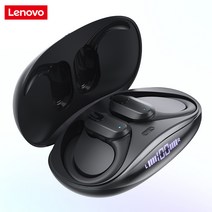 Lenovo XT80 무선 블루투스 이어폰 소음 감소 듀얼통화 스포츠 귀걸이형 방수, 블랙