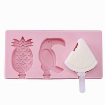 Yixiaobei 홈메이드 DIY 크리에이티브 아이스크림몰드 핑크, 1개, 파인애플 + 새 + 수박