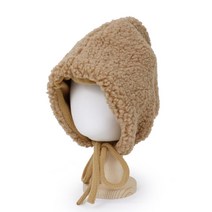 베이직엠 남성 여성 겨울 모자 방한 페이크 후드 모자 양털 뽀글이