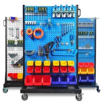 금속타공판 이동식 타공판보드 수작업공구 걸이판, 한 면에서 세 개의 레이어 이동
