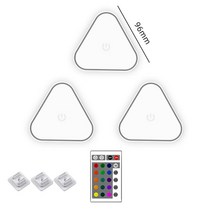 불상 led3개 RGB LED 양자 램프 육각 빛 터치 센서 벽 벌집 다채로운 모듈 밤 침실, 03 Triangle