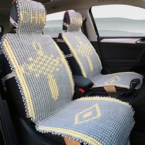 범용 손뜨개 쿨매트 통풍 시트 차량용방석 자동차 방석, T04-결천 에쉬, C03-정편 주부 드라이드 이인승