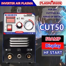 플라즈마절단기 산업용 액세서리 내장형 플라즈마 커터 CUT50 50Amp 220V or 110 -15퍼 인버터 DC Air HF 시작 절단기 14mm 금속