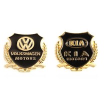 벤츠마크 금속 로고 스티커 3D 스테레오 수리 성격 교합 스크래치 BMW 벤츠 아우디 닛산 폭스 바겐 기아, 01 Gold_08 For Honda