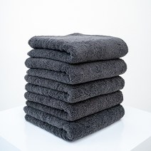 가치홈 항균타올 40수코마사 호텔수건 국산 당일발송, 먹색, 10매