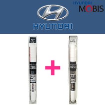 현대 모비스 전차종 카페인트 자동차 붓펜 차량용 페인트 자동차 도색 붓펜세트, E5E 그레이스풀그레이+투명붓펜