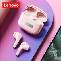 레노버 LP40 프로 무선 블루투스 이어폰5.1, 핑크