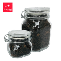 분쇄 원두 보관 통 과일 매실 청 유리 용기 요거트 푸딩 피도 병 잼통 유리자, 투명, 500ml