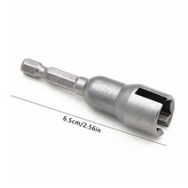 1/4 인치 버터 플라이 볼트 소켓 렌치 6.35mm 육각 섕크 어댑터 너트 전동 공구 슬롯 형 전기 스크루 드라이버 슬리브, [01] Wing Nut Driver