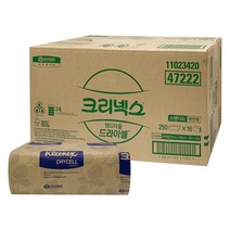 크리넥스 드라이셀 스탠다드 핸드타올 F250, 47222 크리넥스 핸드타올 F250매 8밴드 반박스