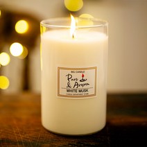 수제 핸드메이드 특 대왕 캔들 1000g / 대용량 향초, 화이트머스크
