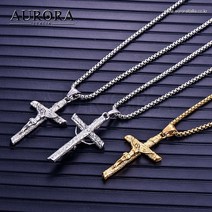 18K컬러 INRI 십자가 목걸이 CROS-1913