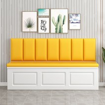 붙박이쇼파 벽의자 등받이 원목 쿠션 코너 창업 카페 미용실 식당, 단품, 120x45x85(색상 선택가능)