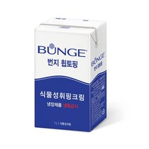 롯데푸드 번지 휩토핑 1L 대용량, 4세트