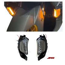 21-23년 야마하 NMAX LED 2WAY 윙카 테일 라이트 후미등 JPA, 옐로+화이트