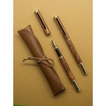 디킨스 만년필 부빙가(가죽케이스 포함), EF, 영문 잉크