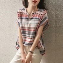 쇼룸 벨르 스트라이프 블라우스