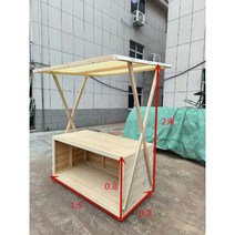 플리마켓 가판대 행사장 노점 매대 진열대 부스 이동식, C.캐비닛도어휠1.5x0.8x2(상단천포함)