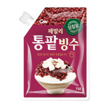 청우 패밀리 통팥빙수 빙수팥 750g, 4개