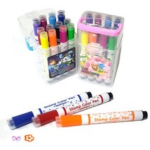 BK꼬마또래 스탬프 컬러펜 12색